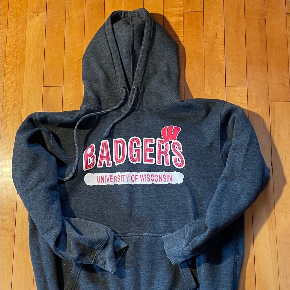 University of Wisconsin Badgers Charcoal Crewneck Sweatshirt